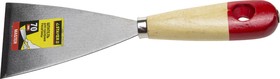 1002-70, STAYER MAXFlat, 70 мм, усиленное стальное полотно, деревянная ручка, шпатель для удаления ржавчины (1002-70)