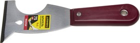 10031, STAYER 75 мм, пластиковая ручка, стальной, многофункциональный шпатель (10031)