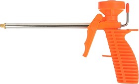Фото 1/7 Пистолет для монтажной пены, облегченный пластиковый корпус 684-032