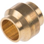 0124 04 00, Brass Pipe Fitting, Straight Compression Compression Olive ...