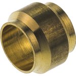 0124 06 00, Brass Pipe Fitting, Straight Compression Compression Olive ...