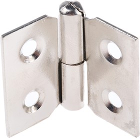 Steel Butt Hinge with a Lift-off Pin, Screw Fixing, 30mm x 40mm x 1.2mm