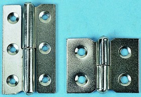14-7-3391, Steel Butt Hinge with a Lift-off Pin, Screw Fixing, 30mm x 40mm x 1.2mm