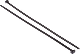 Фото 1/2 118-05050 T50ROS-PA66HS-BK, Cable Tie, 200mm x 4.6 mm, Black Polyamide 6.6 (PA66), Pk-100