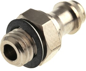 Фото 1/2 M-5AU-6, M Series Straight Threaded Adaptor, M5 Male to Push In 5 mm, Threaded-to-Tube Connection Style