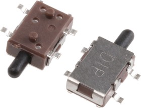 FTE2CV, Tact Switch, SPST, 1 mA @ 10 V dc, Silver Plated