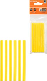 Фото 1/5 Клеевые стержни универсальные желтые, 7 мм x 100 мм, 6 шт, "Алмаз" TDM