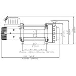 Лебёдка электрическая индустр. 24V 17500 lbs 7960 кг EWN17500U24V