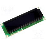 RC1602E-TIW-ESX, Дисплей: LCD, алфавитно-цифровой, FSTN Negative, 16x2, LED, PIN: 16