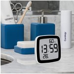 Часы-термометр для душа с показаниями температуры и влажности B008STH-BLACK