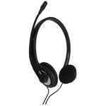 RND 745-00001, Headset with Microphone Mute Option, Stereo, On-Ear, 20kHz, USB, Black