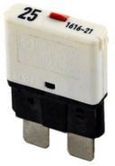 1616-21-25A, Thermal Single Pole Automotive Circuit Breaker, 25A, IP00/IP30/IP54