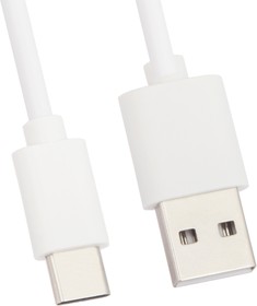 USB кабель "LP" USB Type-C 1 м. (белый/европакет)