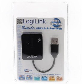 Фото 1/2 UA0139, Хаб USB, USB 1.1,USB 2.0, PnP, черный, Количество портов 4