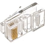 Коннектор RJ45/8P8C универсальный, 100шт. NMC-RJ88RZ50UD1-100