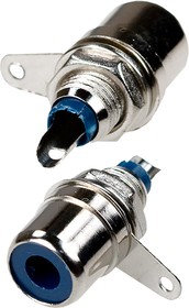 1-290 BL (RS-104), гнездо RCA металл на корпус синий