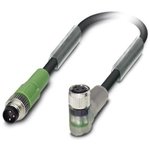 1681981, Male 3 way M8 to Female 3 way M8 Sensor Actuator Cable, 300mm