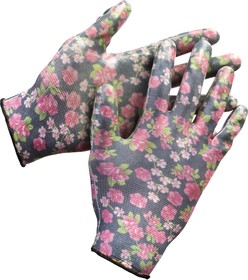 11297-XL, GRINDA L-XL, чёрные, прозрачное нитриловое покрытие, садовые перчатки (11297-XL)