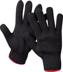 Фото 1/3 11461-XL, ЗУБР СТАНДАРТ, L-XL, трикотажные, утеплённые перчатки (11461-XL)