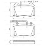 0986424658, Колодки тормозные дисковые PEUGEOT: 406 купе (8C) 2.2 HDI/3.0 V6/3.0 ...