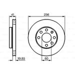 0986478192, Диск тормозной CHEVROLET: AVEO 08 -, AVEO седан 05 -, KALOS 05 - ...