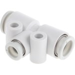 KQ2T08-06A, KQ2 Series Tee Tube-to-Tube Adaptor Push In 6 mm ...