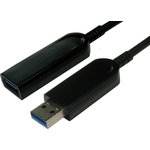 AOCUSB3-EXT015, USB 3.0 Cable, Male USB A to Female USB A USB Extension Cable, 15m