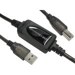 USB2-PREXT20M, USB 2.0 Cable, Male USB A to Male USB B USB Extension Cable, 20m