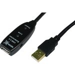 USB2-REP20, USB 2.0 Cable, Male USB A to Female USB A USB Extension Cable, 20m