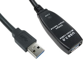 USB3-EXT-5MTR, USB 3.0 Cable, Male USB A to Female USB A USB Extension Cable, 5m