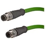 1201088305, 4 way M12 to M12 Sensor Actuator Cable, 2m