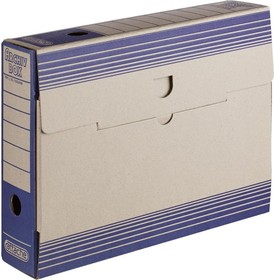 Архивный короб 25 шт в упаковке 75 мм переплетный картон синий 390816
