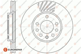 1667859280, Диск тормозной к-т. 2 шт. (цена за 1 шт. заказывать 2 шт.) передн. вент. (без ABS) OPEL Zafira 200