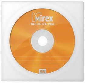 UL130013A1C, Диск DVD+R Mirex 4.7 Gb, 16x, Бум.конверт (1), (1/600)