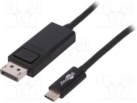 79295, Кабель High Speed вилка DisplayPort,вилка USB C 1,8м черный