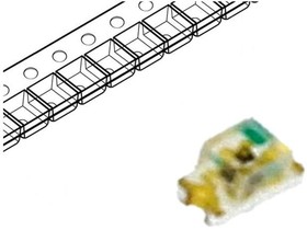 Фото 1/2 LL-S190UYC-Y2-2B, LED; SMD; 0603; yellow; 25?45mcd; 1.6x0.8x0.8mm; 130°; 1.6?2.4V