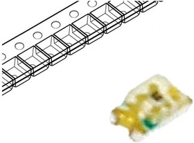 Фото 1/2 LL-S192UYC-Y2-2B, LED; SMD; 0603; yellow; 20?40mcd; 1.6x0.8x0.6mm; 140°; 1.6?2.4V