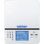 73105095P, Весы кухонные ZKS1500N WHITE ZELMER