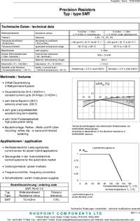 SMR-R010-1.0, Резистор, Isotek | купить в розницу и оптом