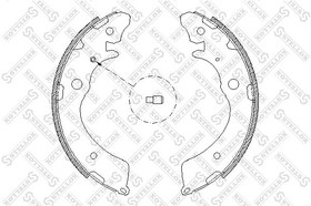 394 100-SX, 394 100-SX_=4383.00=508SBS= K5524-01=361457B=FSB318 !колодки барабанные\ Honda Accord 2.0i 88-93