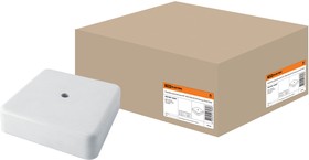 Коробка распаячная КР 100х100х29 ОП белая IP40 Упак. (6 шт.) TDM