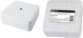 Коробка распаячная КР 50х50х20 ОП белая, IP40, инд. штрихкод TDM