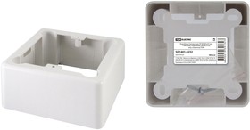 Коробка установочная ОП 85х85х42 мм, 1-местная, подъемная, белая, IP20, инд. штрихкод TDM