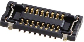 503548-1680-TR750, Connector Receptacle - 16 Position - 0.016" (0.40mm) Pitch - Center Strip Contacts - Surface Mount - Gold.