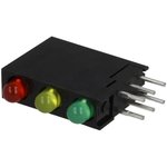 L-934SA/1I1Y1GD, LED; in housing; red/green/yellow; 3mm; No.of diodes: 3; 20mA; 40°