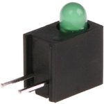 L-710A8EW/1GD, L-710A8EW/1GD, Green Right Angle PCB LED Indicator, Through Hole 2.5 V