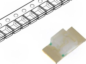 Фото 1/2 KPTR-3216QBC-D, Светодиод smd 3,2х1,6мм/синий/465нм/40- 100мкд/прозрачный/120°