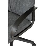 Кресло руководителя Бюрократ T-898, на колесиках, ткань, серый [t-898/3c1gr]