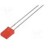 LL-253VD1G-1B, LED; rectangular; 5x2x7.05mm; red; 45?90mcd; 130°; Front: flat; 20mA