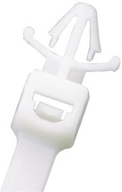 Фото 1/2 PLWP2SB-D, Pan-Ty® Locking Wing Mount Push Ties use an all-in-one design to attach bundles to another surface using a stable ...